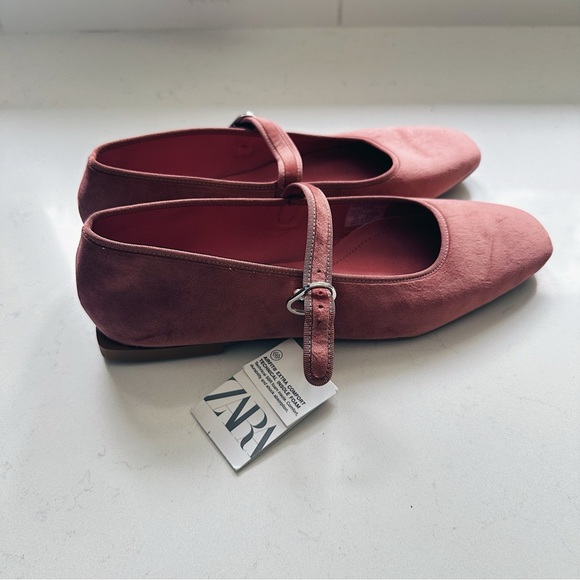 BRAND NEW - Zara Pink Flats - Size 11 - Picture 7 of 9